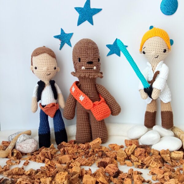 Chewbacca, Luke y Han Solo